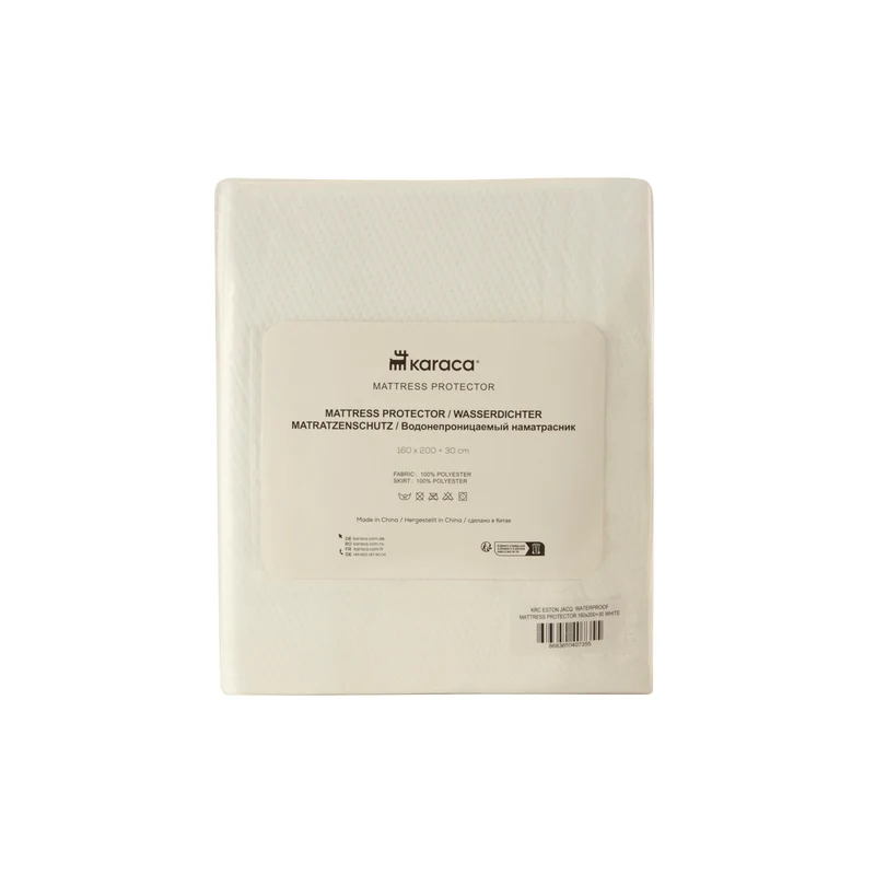 Karaca Eston Jacq. Protège-Matelas Imperméable, Blanc