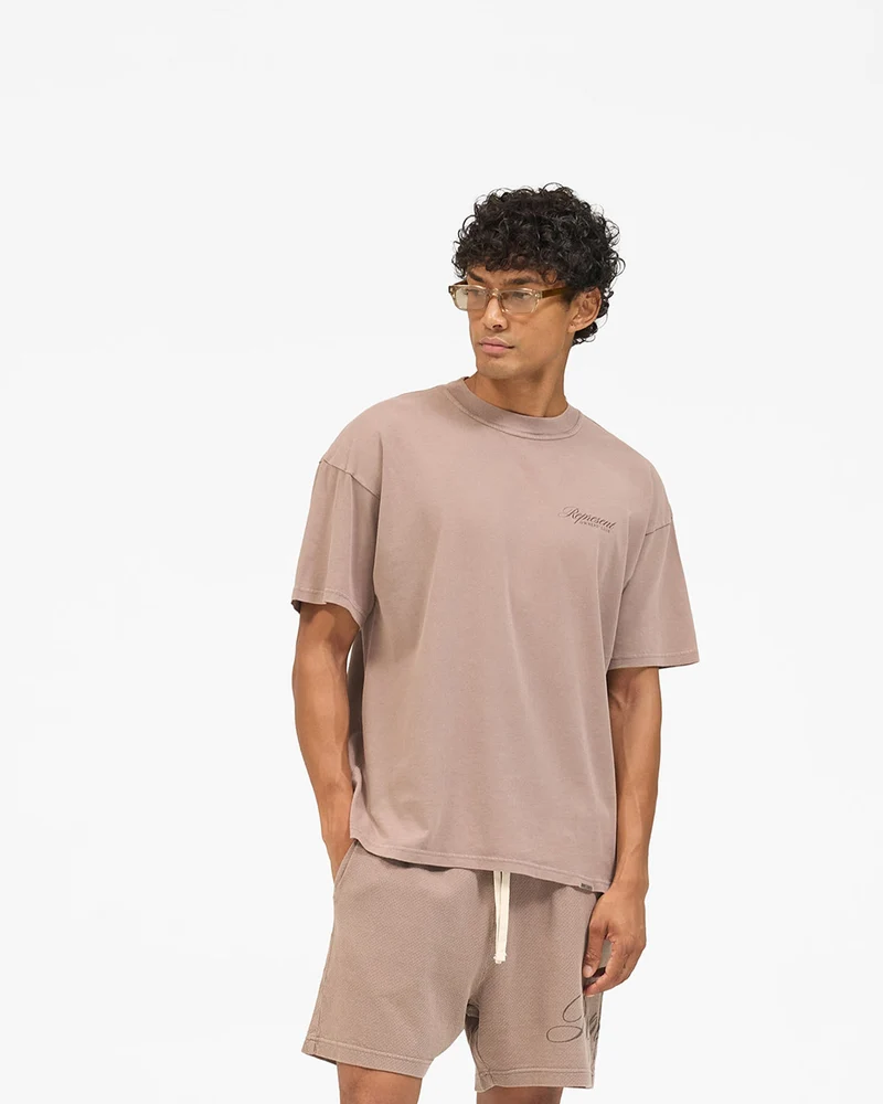 Represent Owners Club Script T-Shirt - Truffle