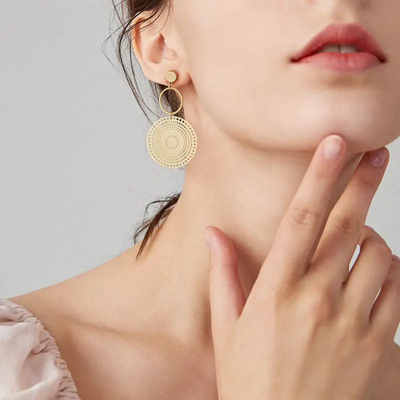 Boucles d'Oreilles Ethniques Chics - Soleil