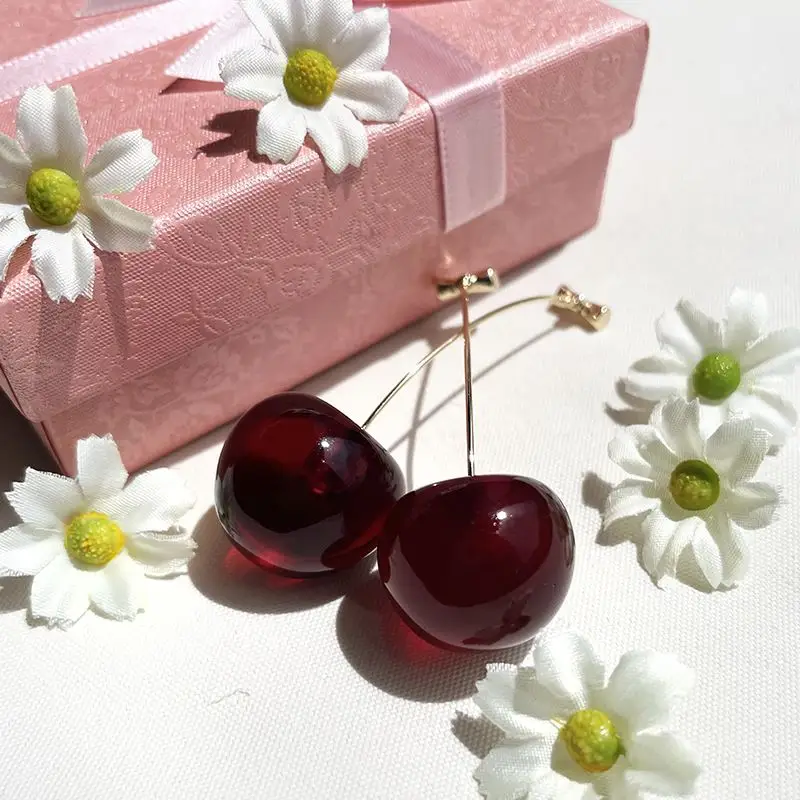 Boucles d'Oreilles Cerise
