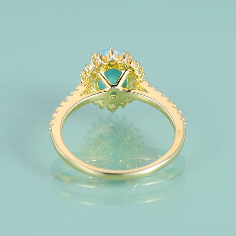 Gold turquoise ring Kate Middleton Princess Diana ring