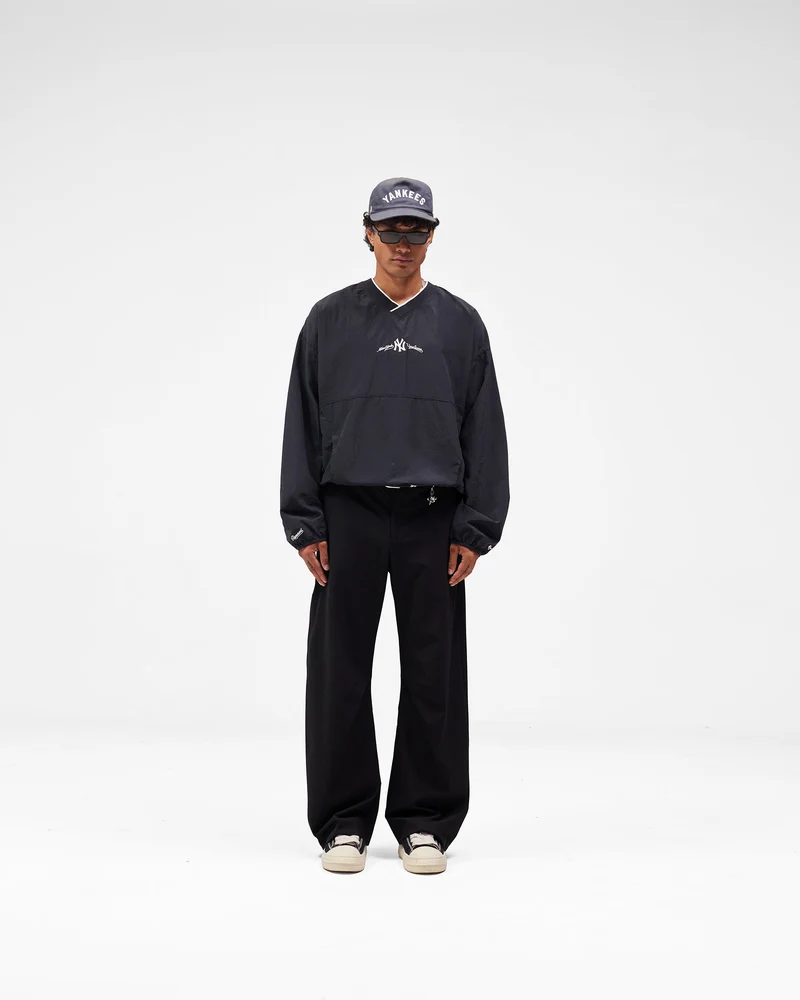 New York Yankees x Represent Nylon Pullover - Faded Black