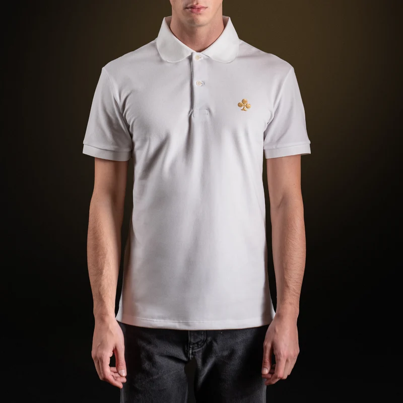 White Cotton Piqué polo shirt