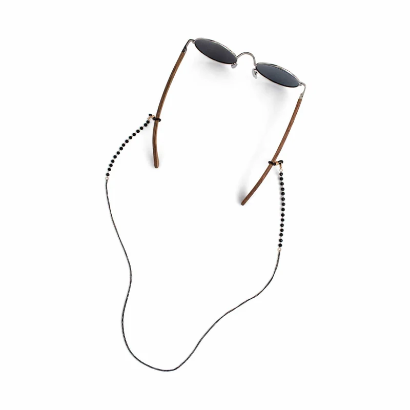Black Bead Glasses Chain