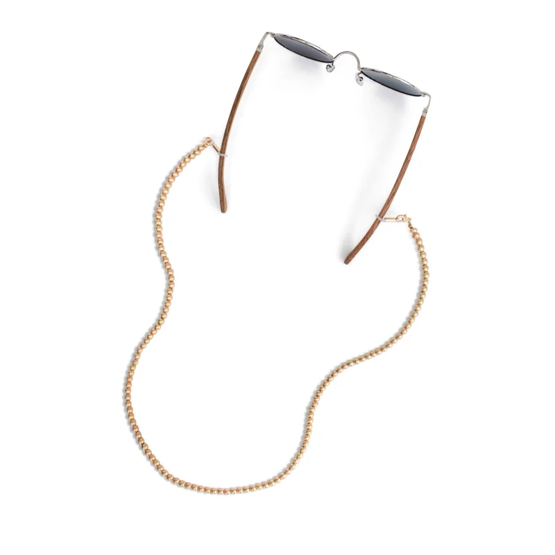 Gold Beaded Glasses Chain