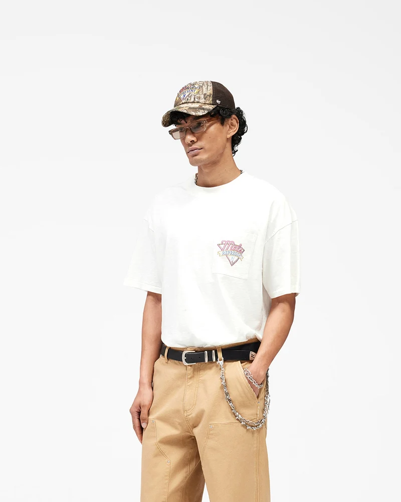 Represent x Mels Diner T-Shirt - Flat White