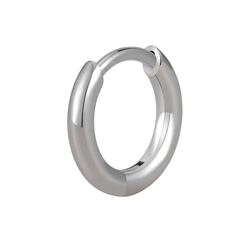 Helix piercing ring minimalist huggie hoops implant grade titanium 2 pieces