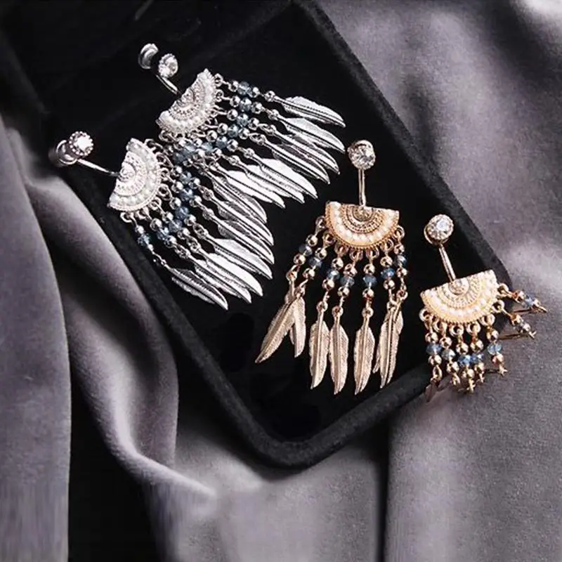 Boucles Oreilles Plumes Amérindiennes