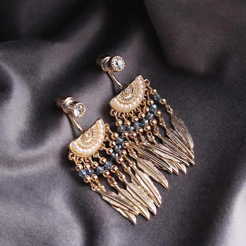 Boucles Oreilles Plumes Amérindiennes