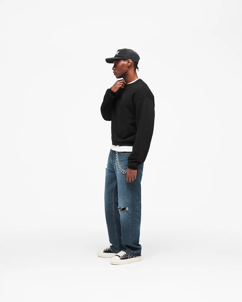GH Shrunken Sweatshirt - Jet Black