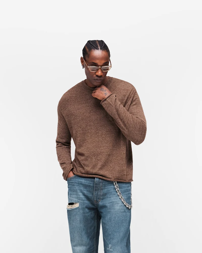 GH Knitted Long Sleeve Top - Espresso