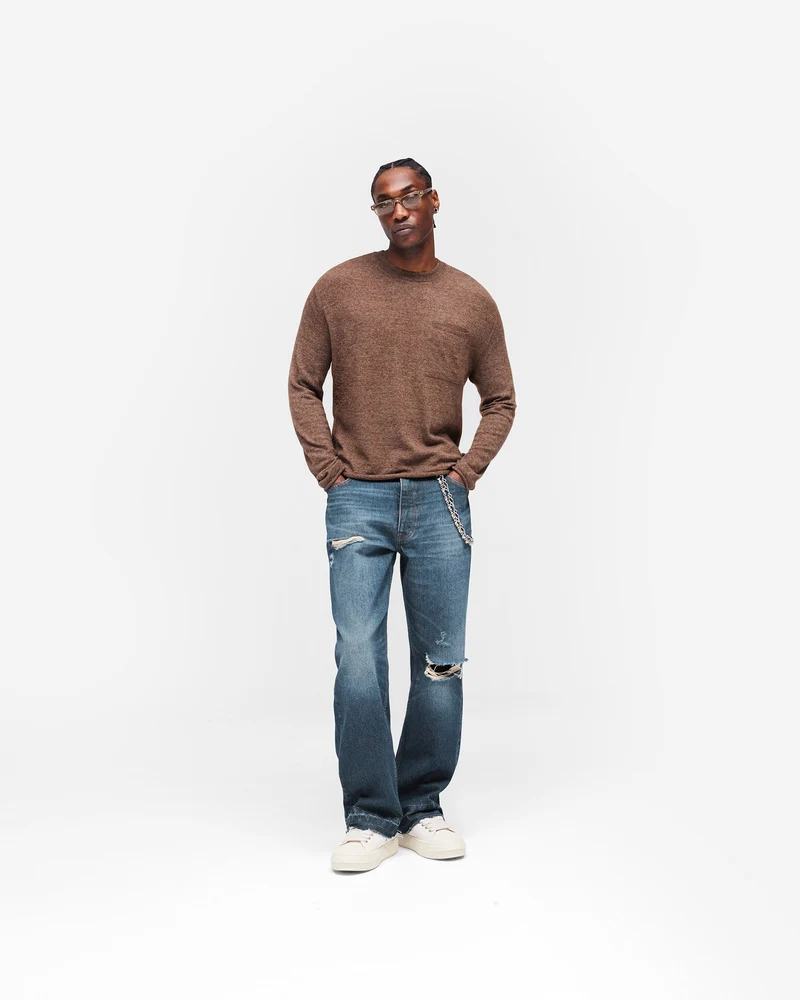 GH Knitted Long Sleeve Top - Espresso