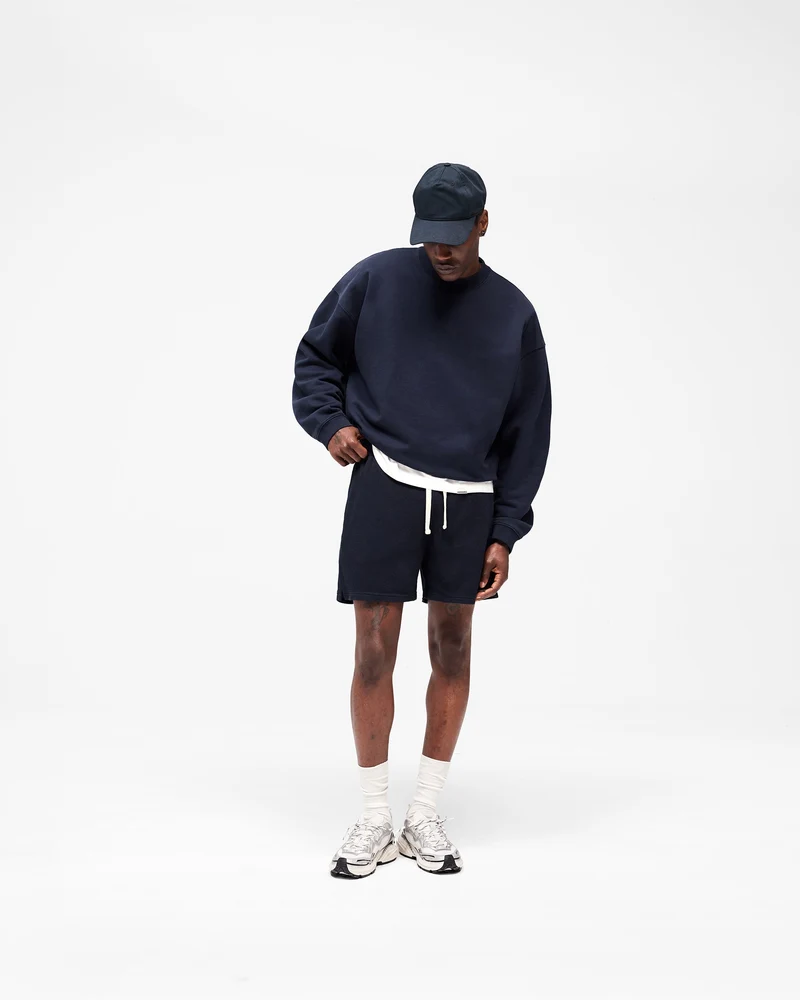 Initial Boxy Sweater - Midnight Navy