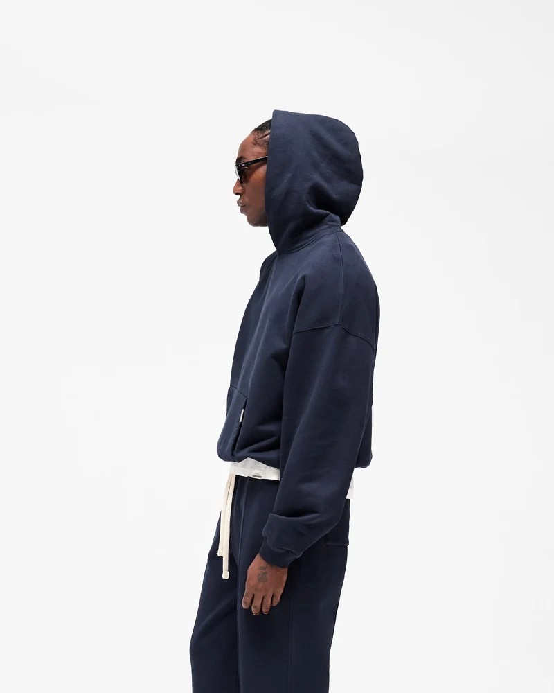 Initial Oversized Hoodie - Midnight Navy