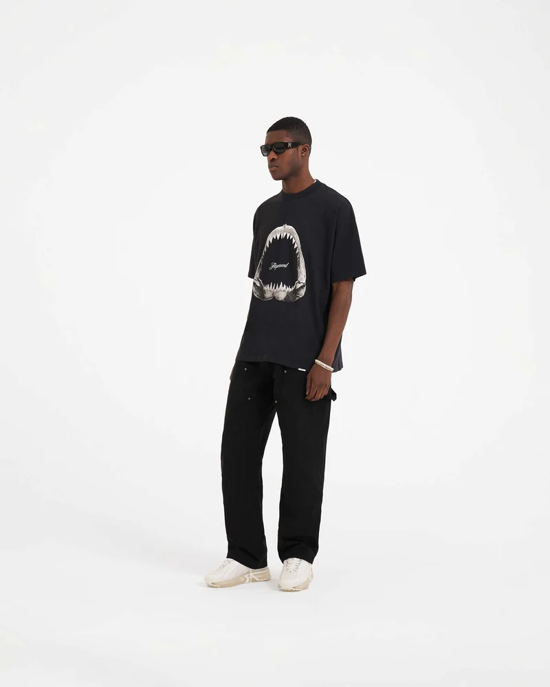 Shark Jaws T-Shirt - Off Black
