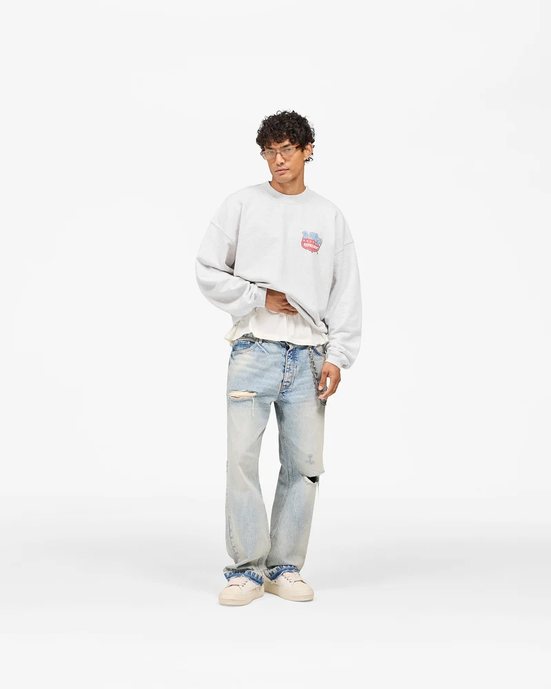 Represent x Beach Boys Americas Band Sweater - Ice Grey Marl