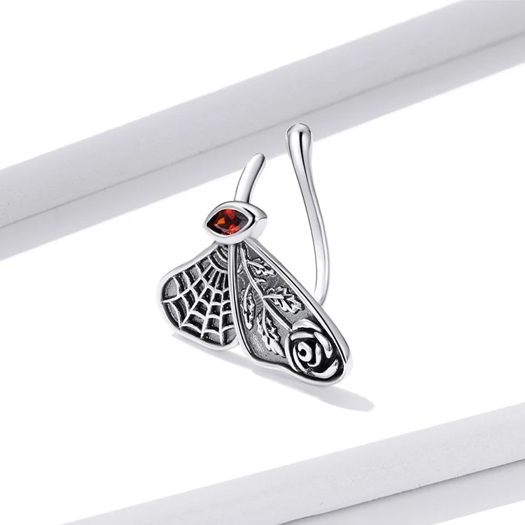 Butterfly ear cuff vintage style in 925 sterling silver