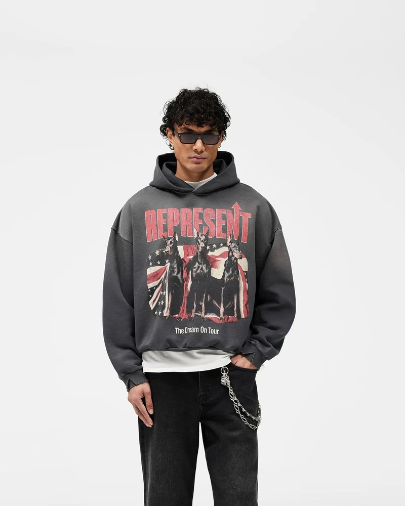 Dream On Tour Hoodie - Sun Fade Grey
