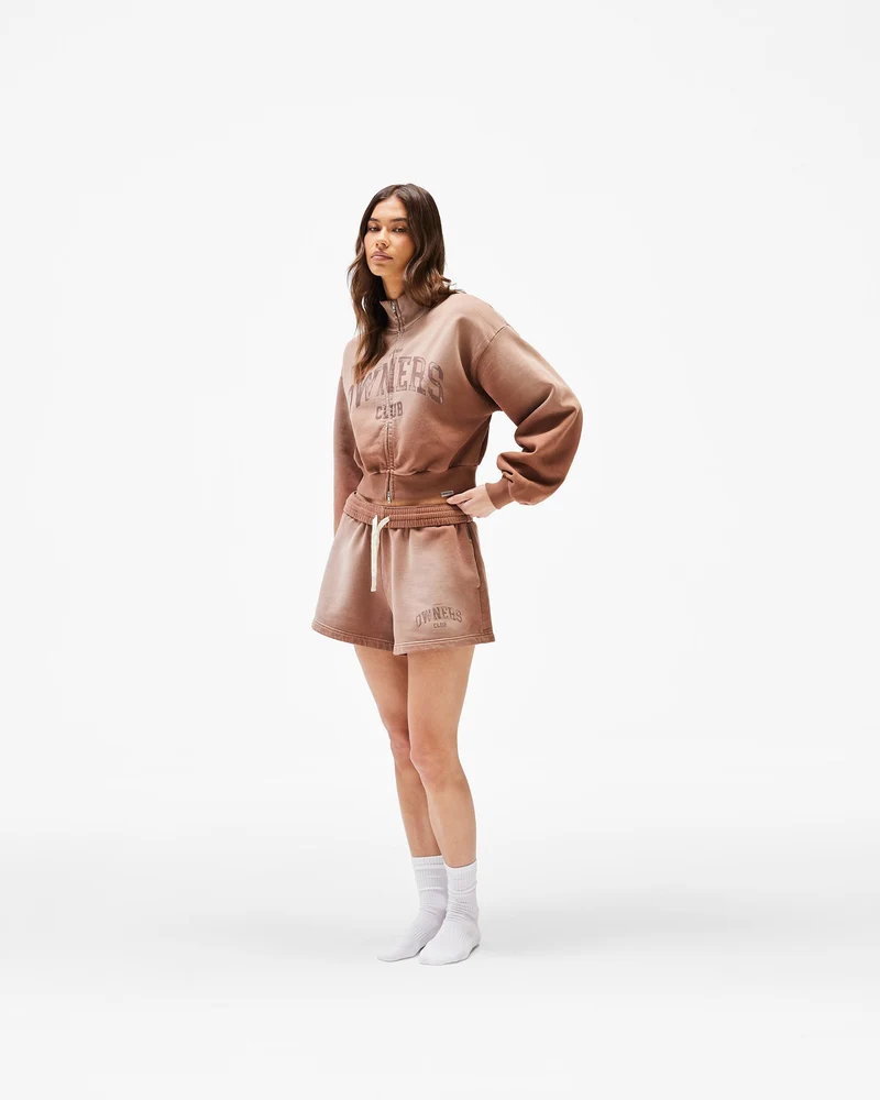 Represent Owners Club Zip Funnel Neck - Sienna