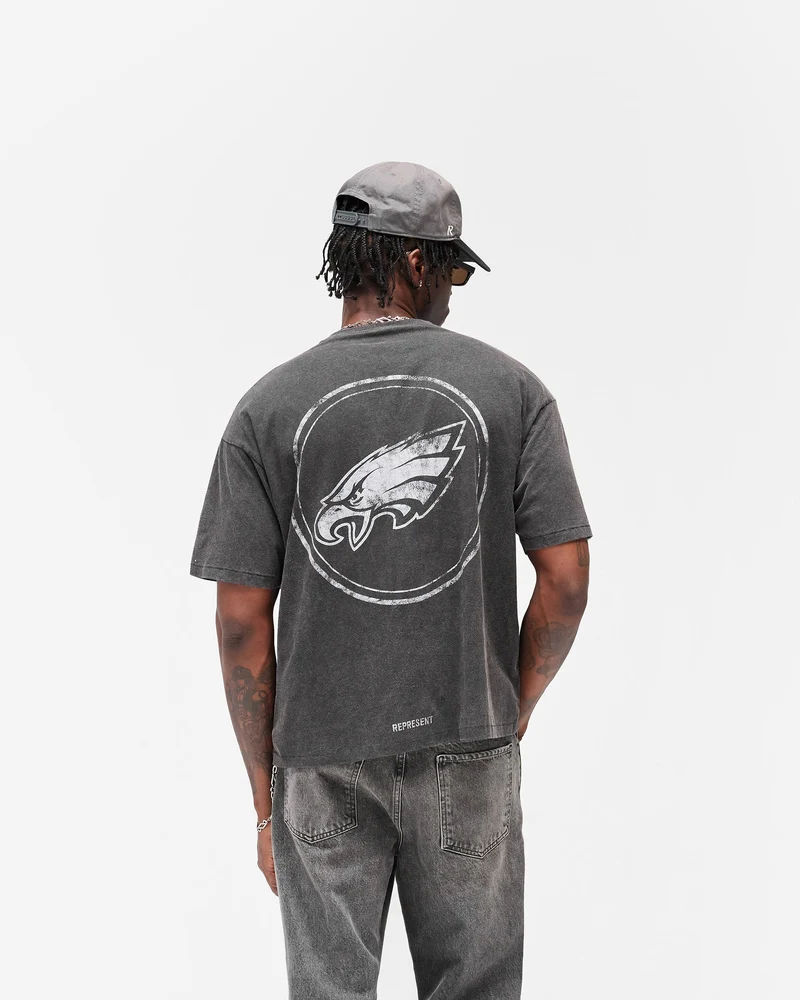 Philadelphia Eagles x Represent T-Shirt - Vintage Grey