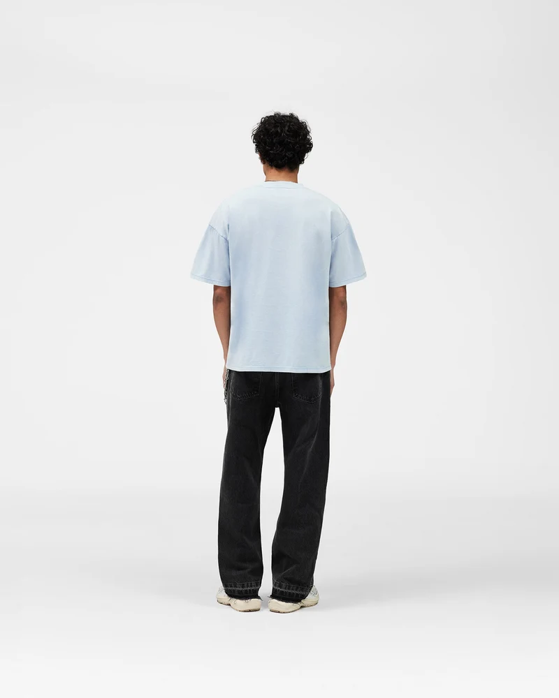Western Initial T-Shirt - Mountain Blue