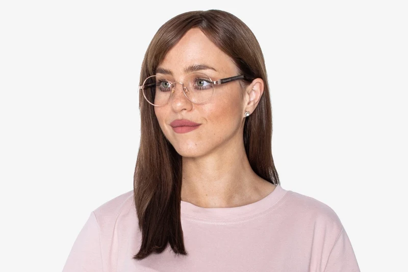 Joy Rose Gold Eyeglasses