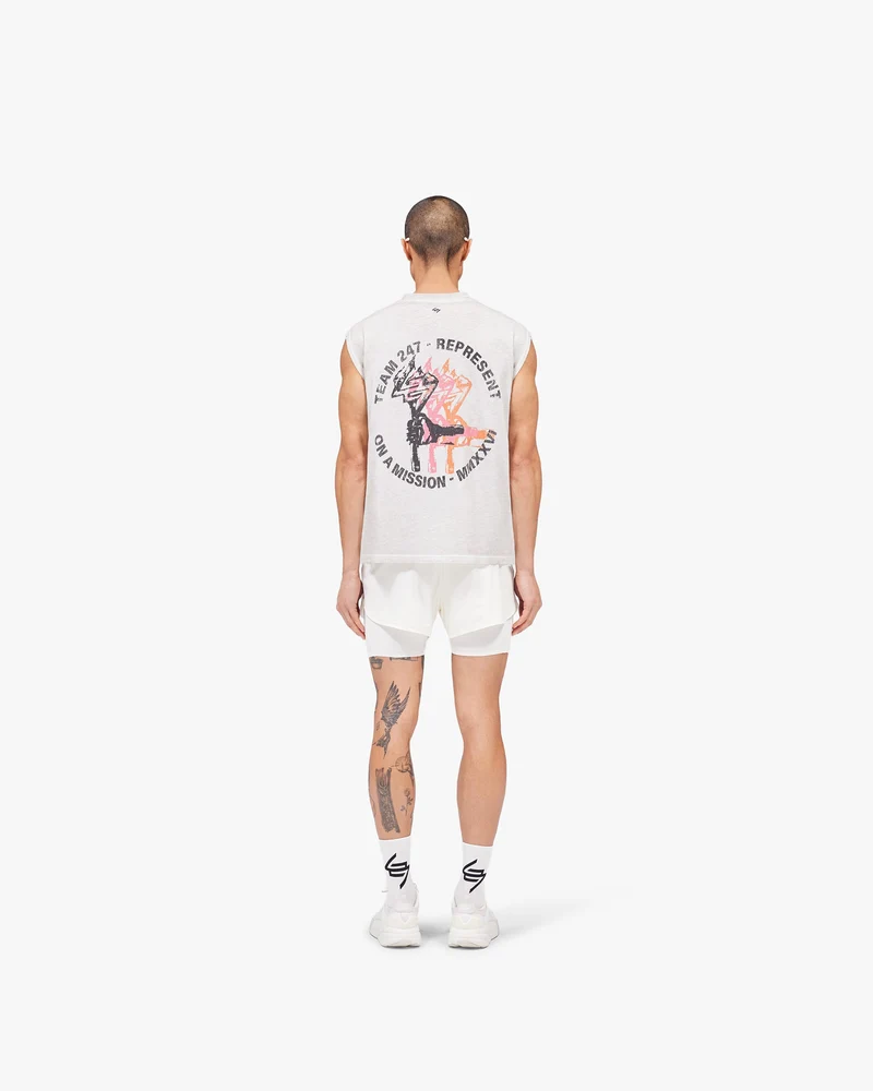 247 Torch Boxy Tank - Bleach Wash