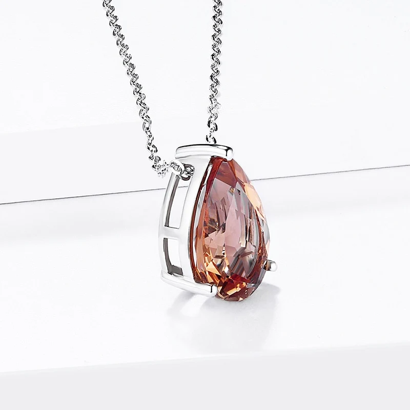 Pear cut zultanite necklace simple and dainty