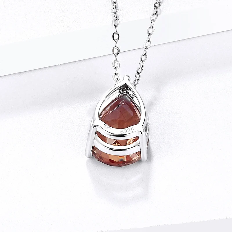 Pear cut zultanite necklace simple and dainty