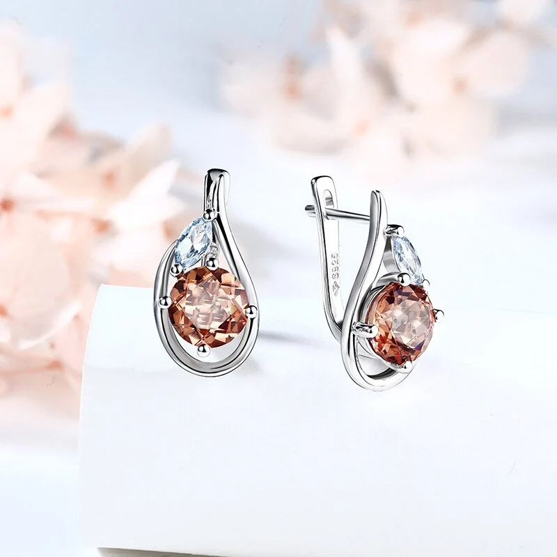 Zultanite stud earrings in sterling silver