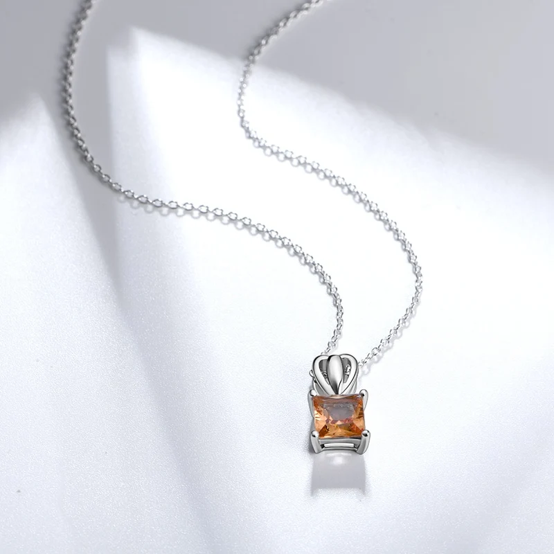 Zultanite necklace square pendant color changing