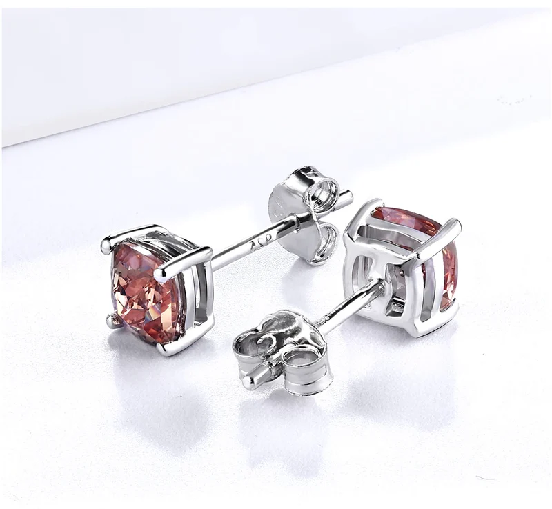 Zultanite stud earrings square minimalist and cute