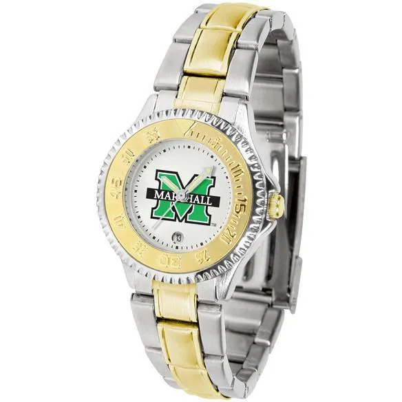 Marshall Thundering Herd Ladies Competitor Two-Tone Band Watch
