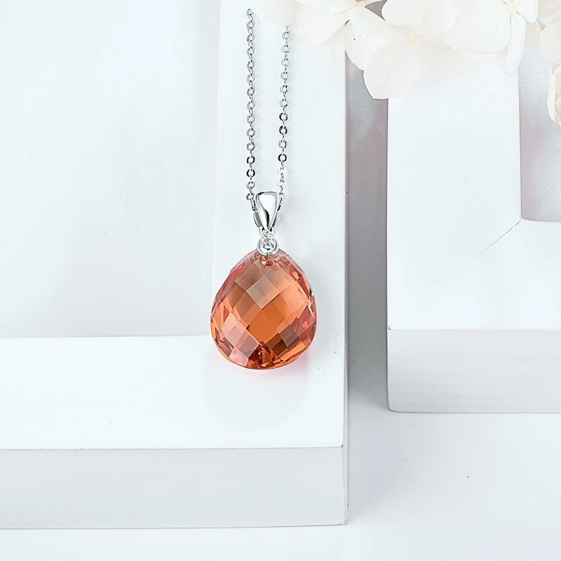 Zultanite necklace teardrop pendant minimalist color changing