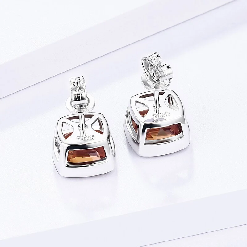 Zultanite stud earrings cushion cut