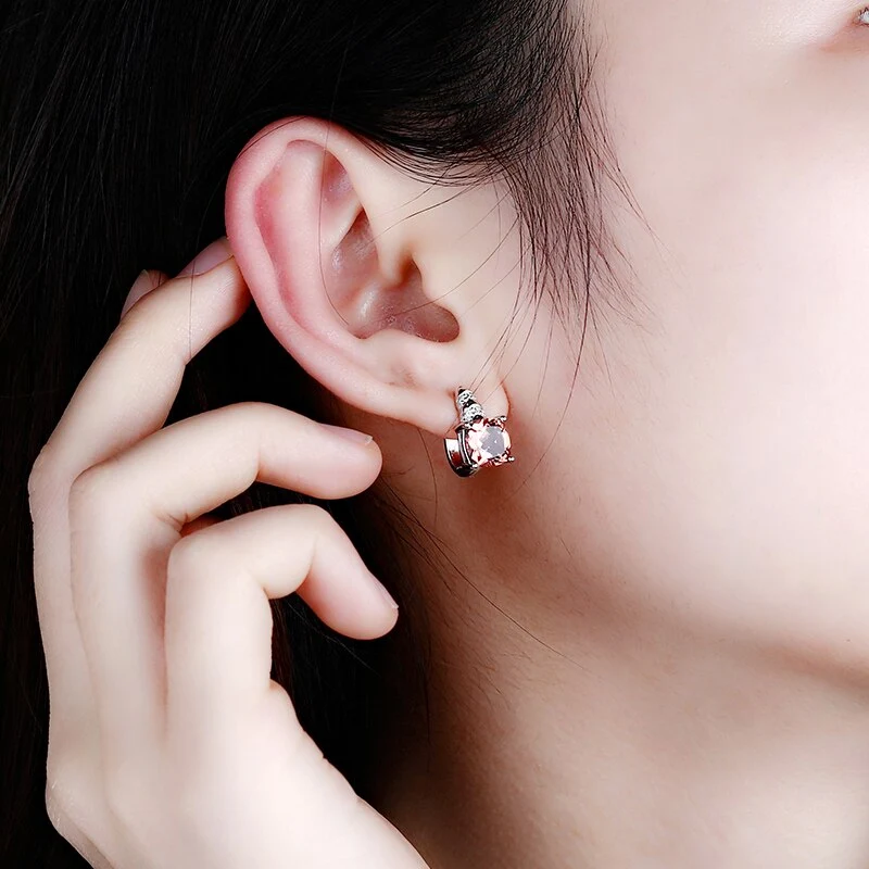Zultanite earrings color changing cushion cut in sterling silver