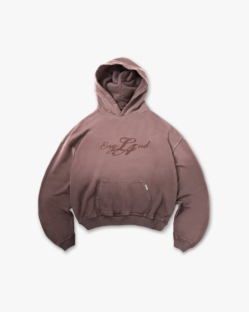 EngLAnd Hoodie - Washed Brown