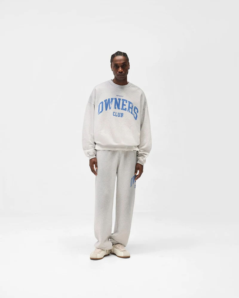 Represent Owners Club Sweater - Sprayed Ice Grey Marl