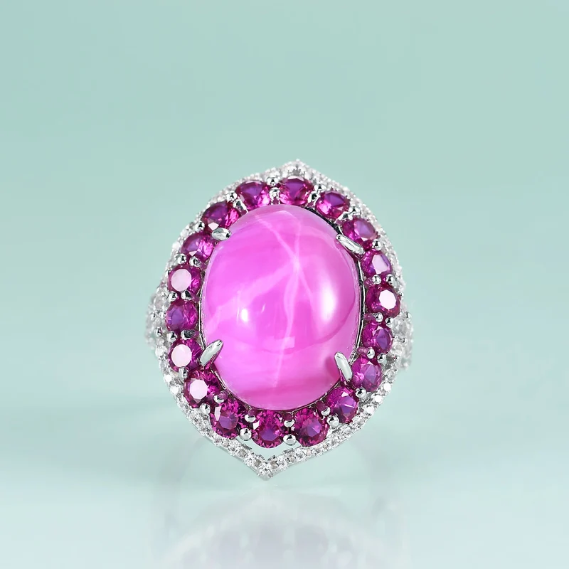Vintage ruby ring star ruby ring