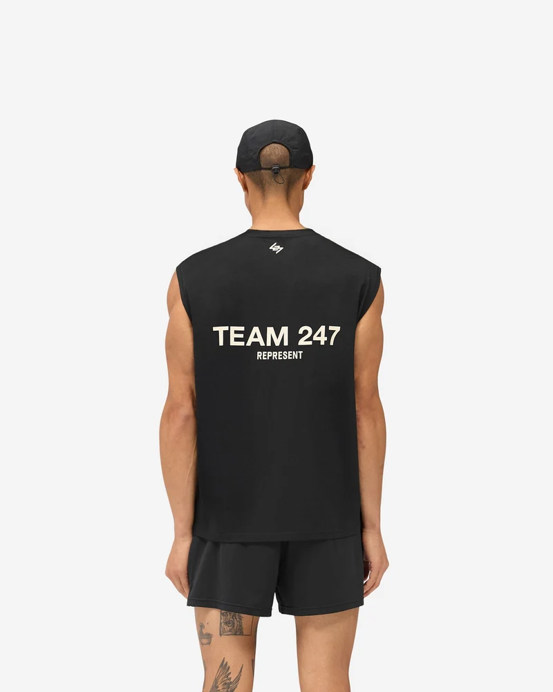 Team 247 Oversized Tank - Jet Black