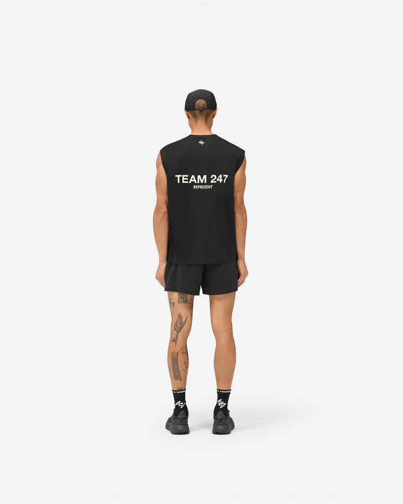 Team 247 Oversized Tank - Jet Black
