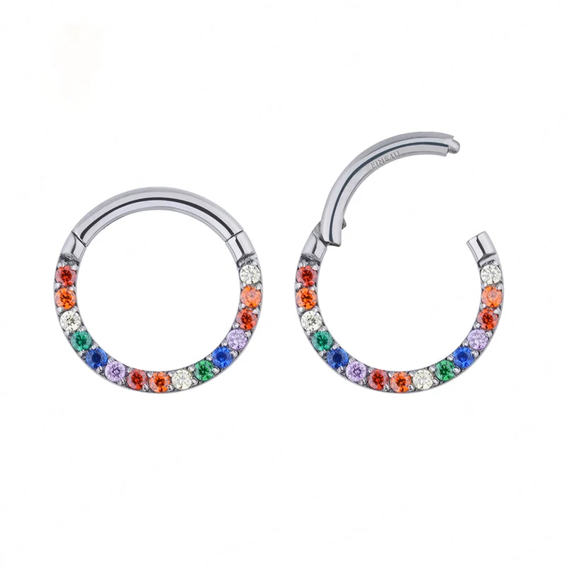 Fancy colored septum rings 16 gauge