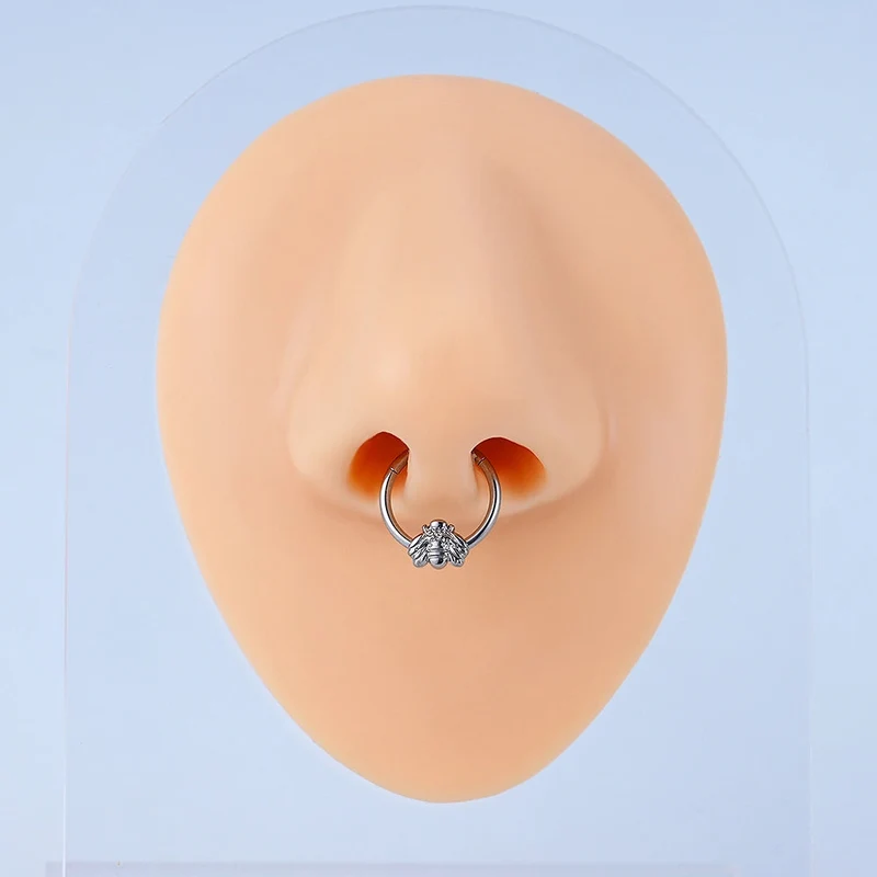 Cute and pretty septum rings with a bee 16 gauge