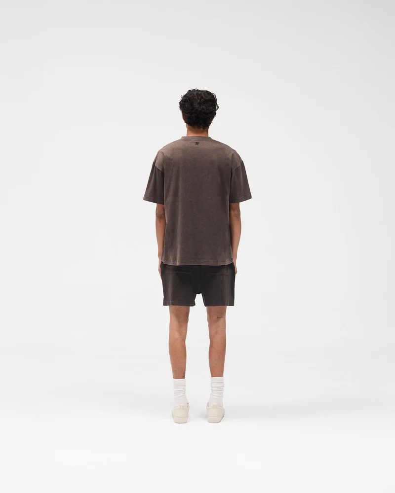Initial Oversized T-Shirt - Coffee