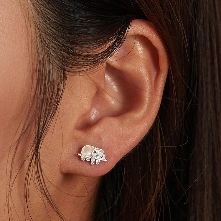 Sloth earrings cute and unique made of sterling silver