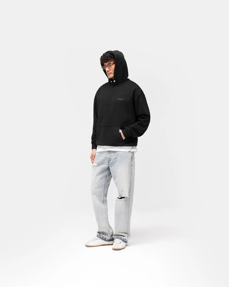 Represent Owners Club Hoodie - Black Matte