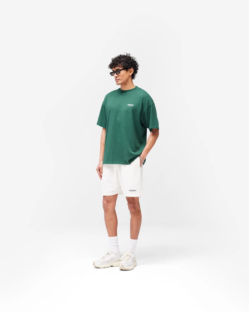 Represent Owners Club Mesh Shorts - Flat White