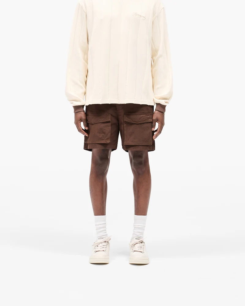 Front Pocket Cargo Short - Tobacco