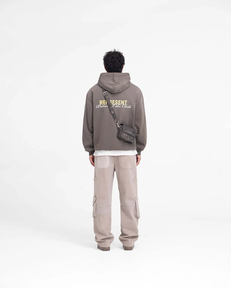 Patron Of The Club Hoodie - Washed Olive