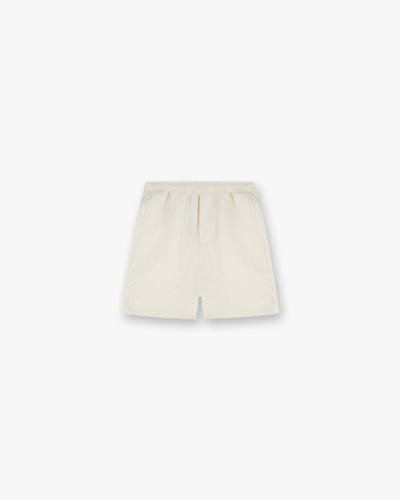 Knitted Panel Short - Antique White